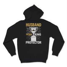 Load image into Gallery viewer, Mens Black Father Shirt Fathers Day Gift Trophy Husband Father King
