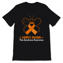 Load image into Gallery viewer, Complex Regional Pain Syndrome Awareness Orange Ribbon Butterfly
