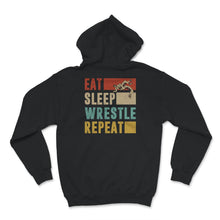 Load image into Gallery viewer, Eat Sleep Wrestle Repeat Shirt, Funny Wresting Lover Gift, Wrestling
