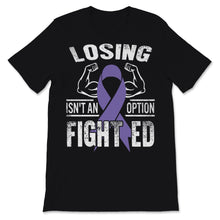Load image into Gallery viewer, Eating Disorder Recovery Shirt Losing Isn&#39;t Option Fight Ed Purple
