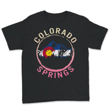 Load image into Gallery viewer, Colorado Springs Flag Shirt, Colorado Springs Mountain Gift, Colorado
