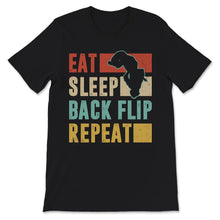 Load image into Gallery viewer, Vintage Eat Sleep Back Flip Repeat, Back Flip Shirt, Parkour Shirt,
