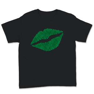 Green Lips Saint Patrick's Day Kiss Me I'm Irish Shamrock Lipstick