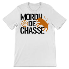 Load image into Gallery viewer, Tee shirt chasse homme humour chasseur cadeaux sanglier mordu de
