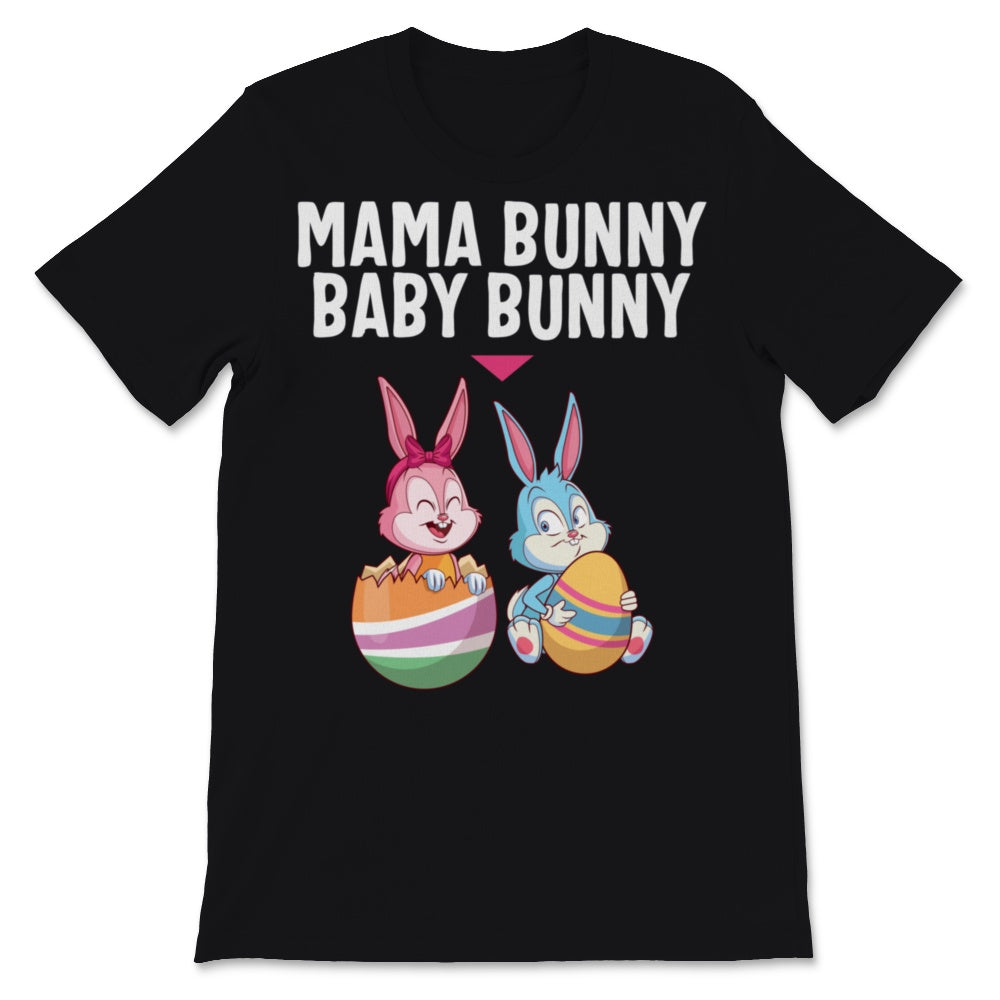 Mama Bunny Cute Easter Shirt Egg Girl Baby Pregnancy Announcement