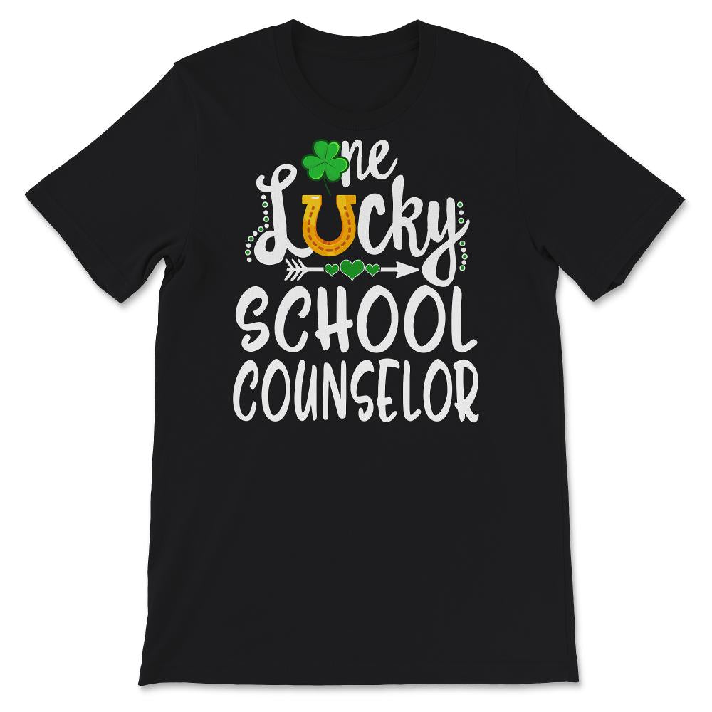 St Patricks Day Shirt, One Lucky School Counselor, Appreciation Gift,