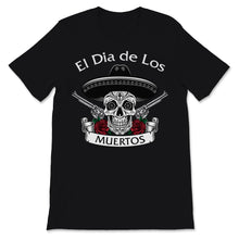Load image into Gallery viewer, El Dia de Los Muertos Day of the Dead Sugar Skull Mexican Hat Guns El
