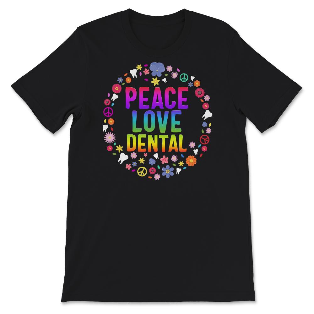 RDH, Peace Love Dental Shirt, Dental T Shirt, Dental Hygienist Gift,
