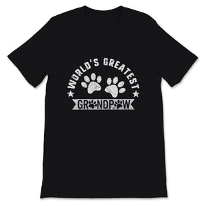 Grandpaw Shirt World's Greatest Grand Paw Fathers Day Gift For Men