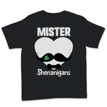 Load image into Gallery viewer, Mister Shenanigans St Patrick&#39;s Mustache Day Shamrock Leprechaun
