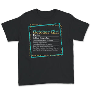 October Girl, Womens October Girl, October Girl Facts Shirt, Birthday