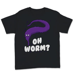 Oh Worm On A String Teen Gen Z Girls Purple Lover Meme Funny Gift For