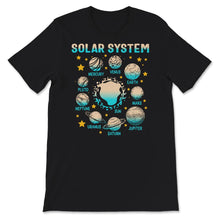 Load image into Gallery viewer, Solar System Shirt, Outer Space Cosmic Clothing, Solar System, Dwarf
