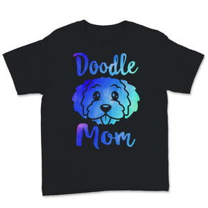 Womens Doodle Mom Shirt Cute Gift for Goldendoodle Dog Mom Fur Mama