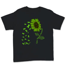 Load image into Gallery viewer, Lyme disease Awareness Green Ribbon Sunflower Lover Borreliosis
