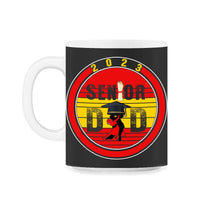 Load image into Gallery viewer, 2023 Senior Dancing Dad Graduation Grad Gift T Shirt - 11oz Mug - Black on White
