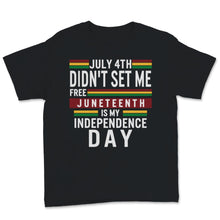 Load image into Gallery viewer, Juneteenth is My Independence Day July 4th Didn&#39;t Set Me Free
