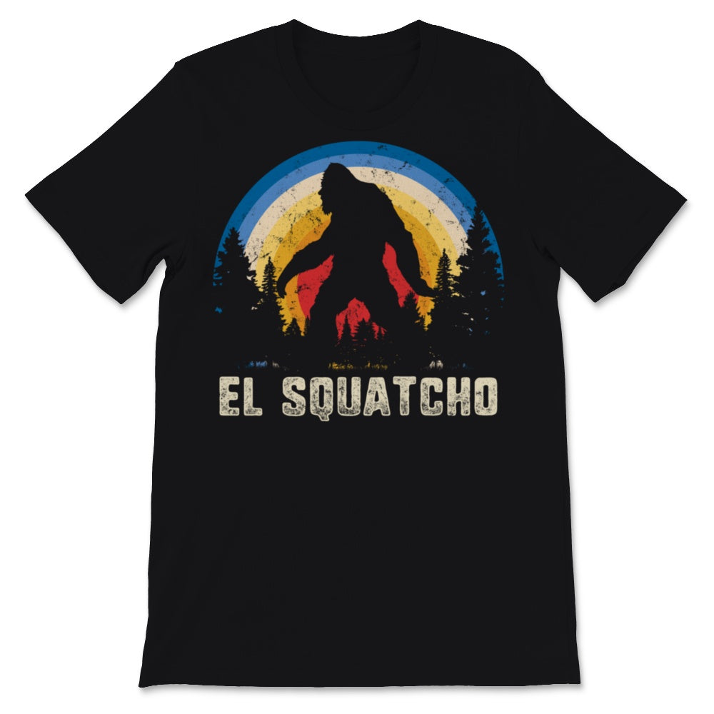 El Squatcho Mexican Cinco de Mayo Sasquatch Vintage Sunset Nature