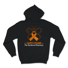 Load image into Gallery viewer, Complex Regional Pain Syndrome Awareness Orange Ribbon Butterfly
