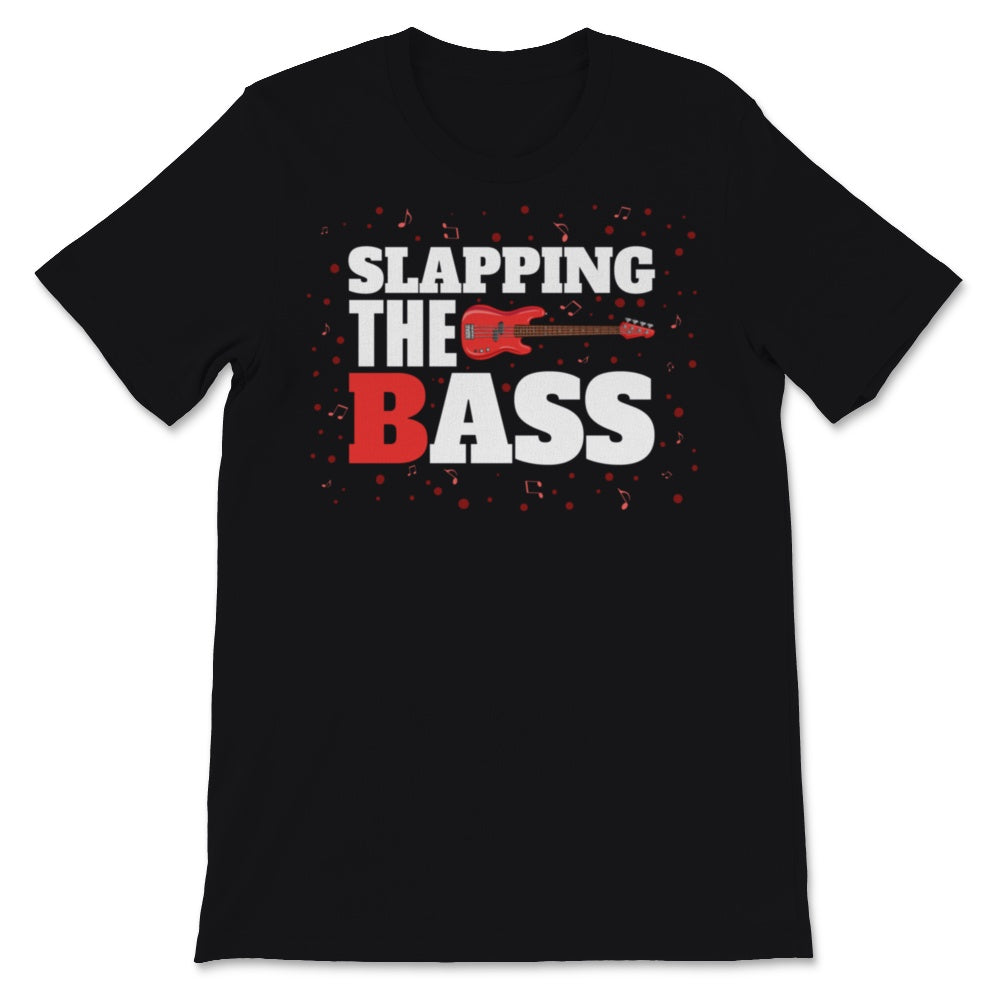 Slapping The BAss Guitar Funny Bass Player Bassist Music Teacher Gift