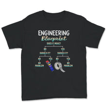 Load image into Gallery viewer, My Engineering Blueprint, Funny Engineer T-Shirt, Duct Tape
