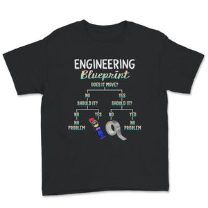 My Engineering Blueprint, Funny Engineer T-Shirt, Duct Tape