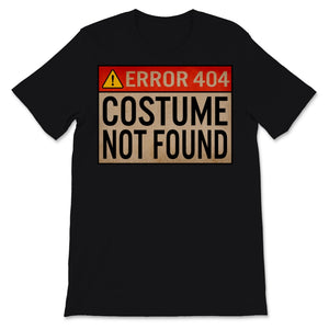 Halloween Vintage Error 404 Costume Not Found Witch Funny Gift For