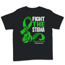 Load image into Gallery viewer, Fight The Stigma Mental Health Illness Awareness Green Ribbon Boxing
