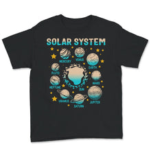 Load image into Gallery viewer, Solar System Shirt, Outer Space Cosmic Clothing, Solar System, Dwarf
