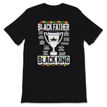 Load image into Gallery viewer, Mens Black Father Shirt Trophy Fathers Day Gift For Husband Dad Daddy
