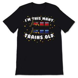 This Many Trains Old 2 Years Boy Kids Transportation Train Planes