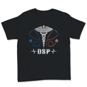 DSP Stethoscope Caduceus USA American Flag Nurse Direct Support