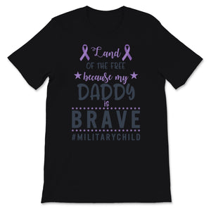 Military Child Awareness Month Purple Up Ribbon Land Of The Free