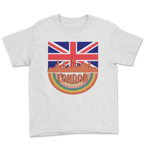 London Retro Vintage Shirt, London Flag Souvenir Gift, Vintage