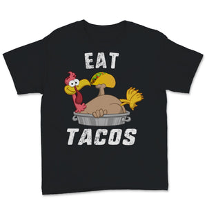 Eat Tacos Cute Turkey Wearing Mexican Sombrero Thanksgiving Xmas Gift