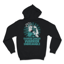 Load image into Gallery viewer, Ovarian Cancer Unbreakable Alone Women Awareness Teal Ribbon
