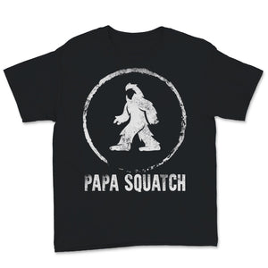 Father's Day Shirt Mens Papa squatch Sasquatch Bigfoot Lover Funny