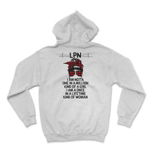 Load image into Gallery viewer, LPN Shirts for Women, Nurses Week, Nursing School Tee, Buffalo Plaid,
