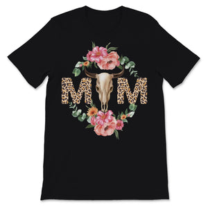 Mother's Day Cow Mom Leopard Bull Skull Trendy Print Flowers Floral