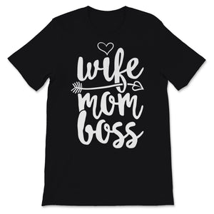 Wife Mom Boss Mother's Day Mommy Mama Momma Hippie Kids Daughter Son