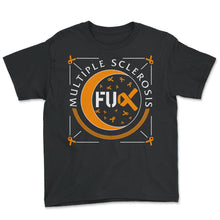 Load image into Gallery viewer, MS Awareness Shirt, Fuck Multiple Sclerosis Tee, Awareness Month - Youth Tee - Black
