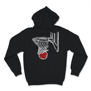 Basketball Valentines Day Love Cute Heart Basket Hoops Romance