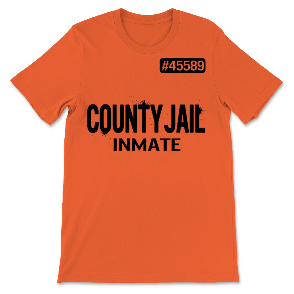 Halloween County Jail Inmate 45589 #45589 Prisoner Costume Party