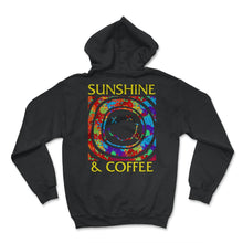 Load image into Gallery viewer, Sunshine and Coffee Shirt, Summer Shirts For Women, Positivity - Hoodie - Black
