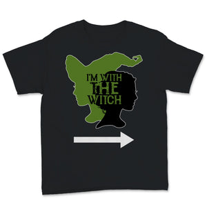 I'm With The Witch Shirt Funny Halloween Couple Costume Gift For Him