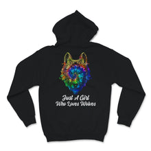 Load image into Gallery viewer, Just a Girl Who Loves Wolves Shirt Tie Dye Cute Wolf Lover Gift For
