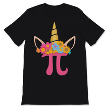 Load image into Gallery viewer, Pi Day Unicorn Gold Crown Colorful Rainbow Girls Women Gift for Math
