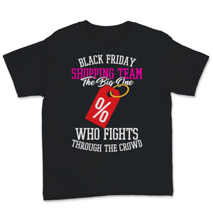 Black Friday Shopping Team The Big One Who Fights Through The Crowd
