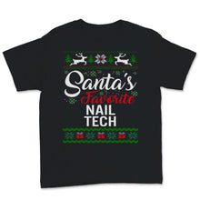 Load image into Gallery viewer, Santas Favorite Nail Tech Christmas Ugly Sweater
