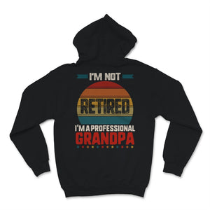 Vintage I'm Not Retired A Professional Grandpa Father Day Gift for